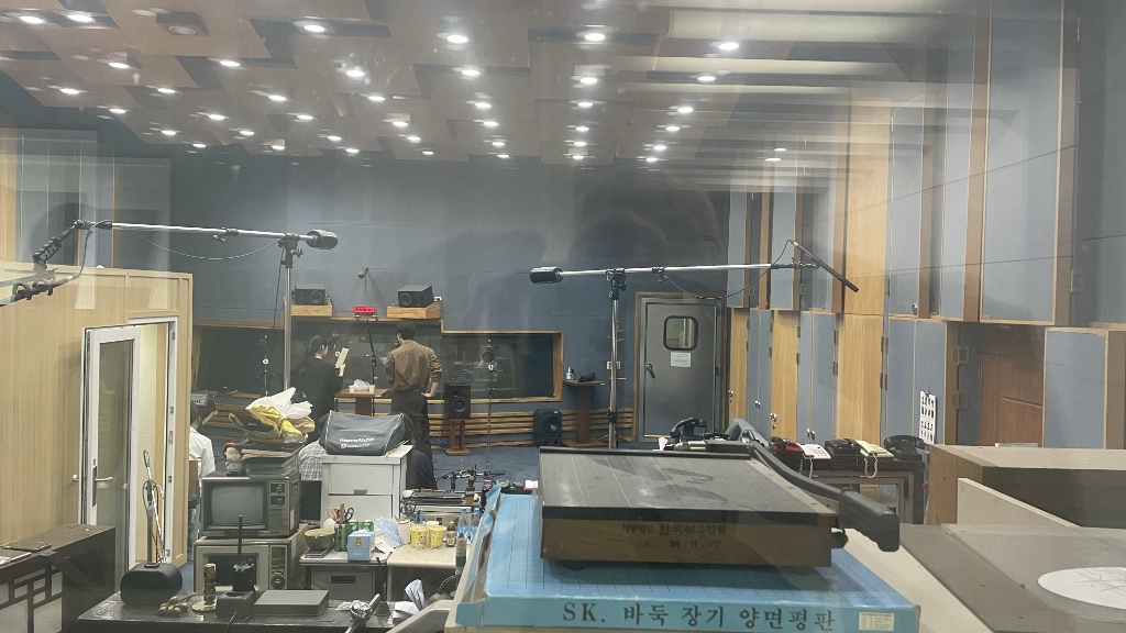 A recording session in progress